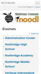Mobile Screenshot of moodle.mcsin-k12.org